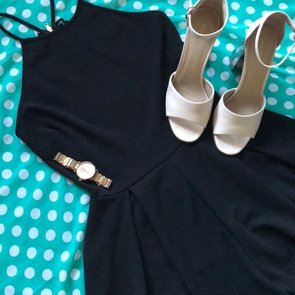 Little black dress with short.